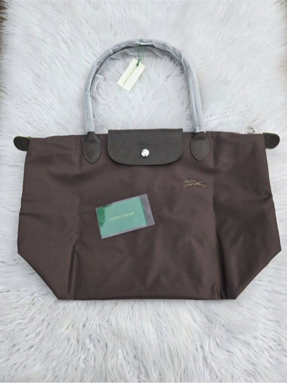 Longchamp Le Pliage Nylon Tote Bag Brown LARGE
